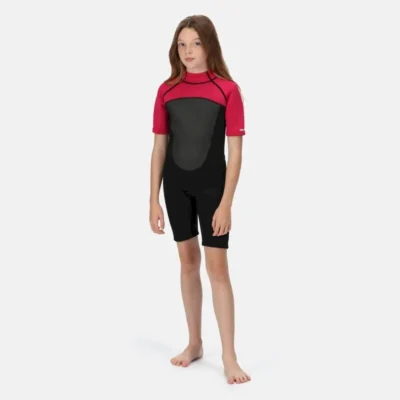 Regatta Kids' Shorty Wetsuit Pink and Black