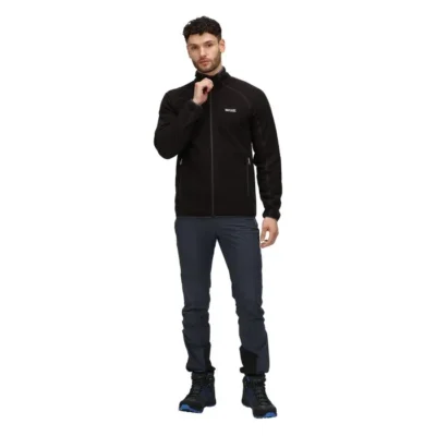Regatta Men's Hadfield Full Zip Fleece Black 8 rma502 hadfieldblack 4