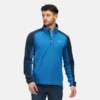Men's Elson Half Zip Fleece - Imperial Blue Moonlight Denim 9 rma505mwf01bynderdefinedtypemodel011652706529
