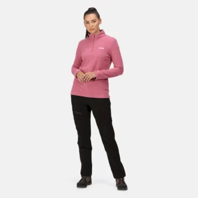 Women's Sweethart Lightweight Half-Zip Fleece Heather Rose 8 rwa027czf03bynderdefinedtypemodel0316526744395