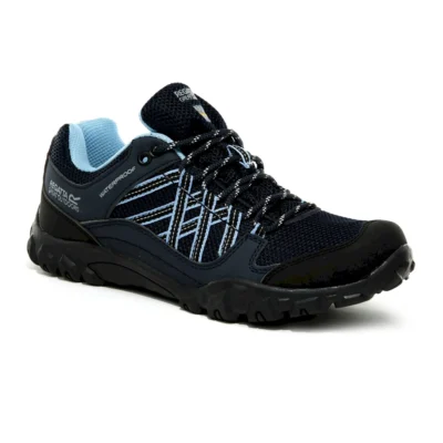Regatta Women's Edgepoint III Low Waterproof Walking Shoes Navy Blue Skies
