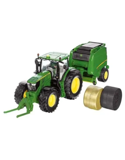 siku 3838 john deere tractor and round baler 132