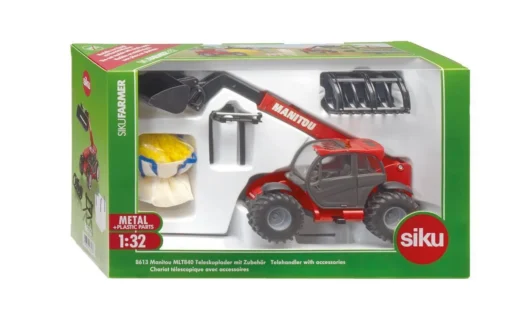 siku 8613 manitou mlt840 telehandler with accessories