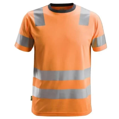 Snickers 2530 AllroundWork High Vis Orange T Shirt