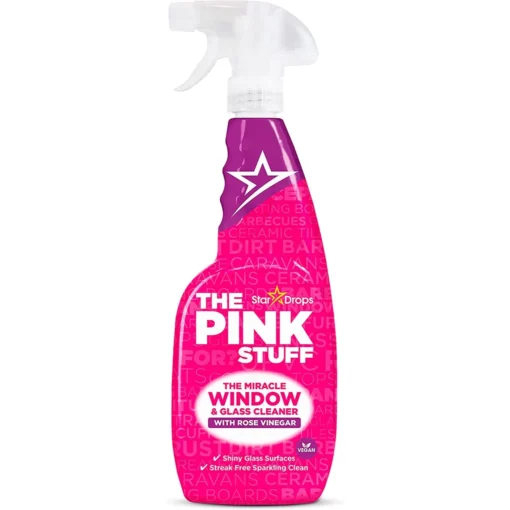 stardrops the pink stuff the miracle window glass cleaner with rose vinegar