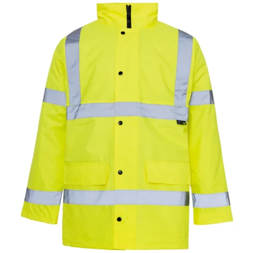 supertouch hi vis yellow standard parka 35421