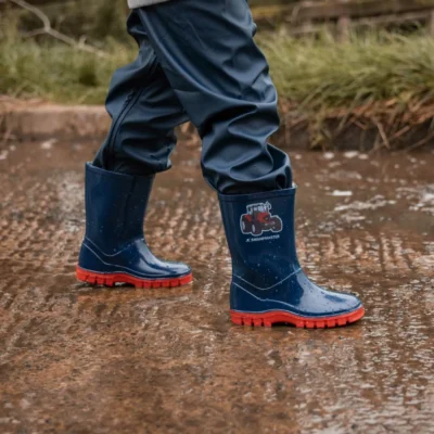 swampmaster tractor wellington wellies navy child boot