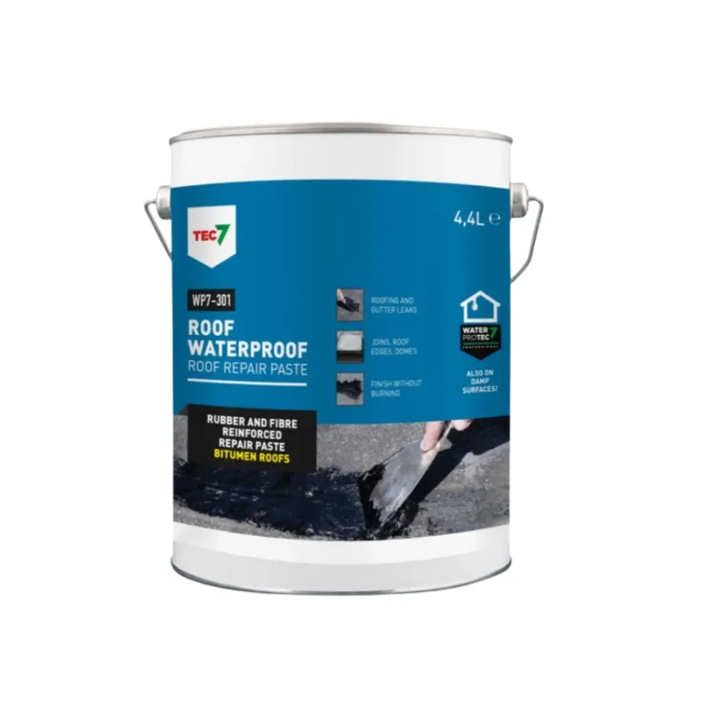 tec7 wp7 301 roof waterproof repair paste 4litre