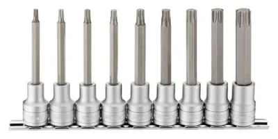 TengTool 1/2" Long Socket Clip Set 9Pce