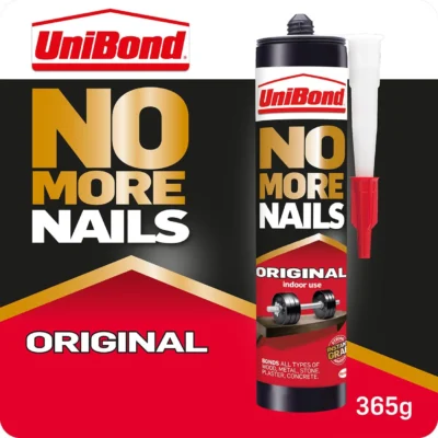 UniBond No More Nails Original White Grab Adhesive 280ml 8 unibond no more nails original grab adhesive cartridge 280ml 1