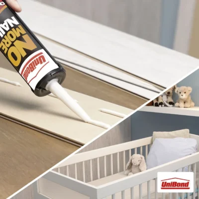 UniBond No More Nails Original White Grab Adhesive 280ml 10 unibond no more nails original white grab adhesive 1