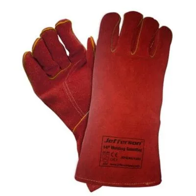 Welding Gloves 14" Red