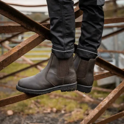 xpert heritage wrangler child dealer dark brown boots