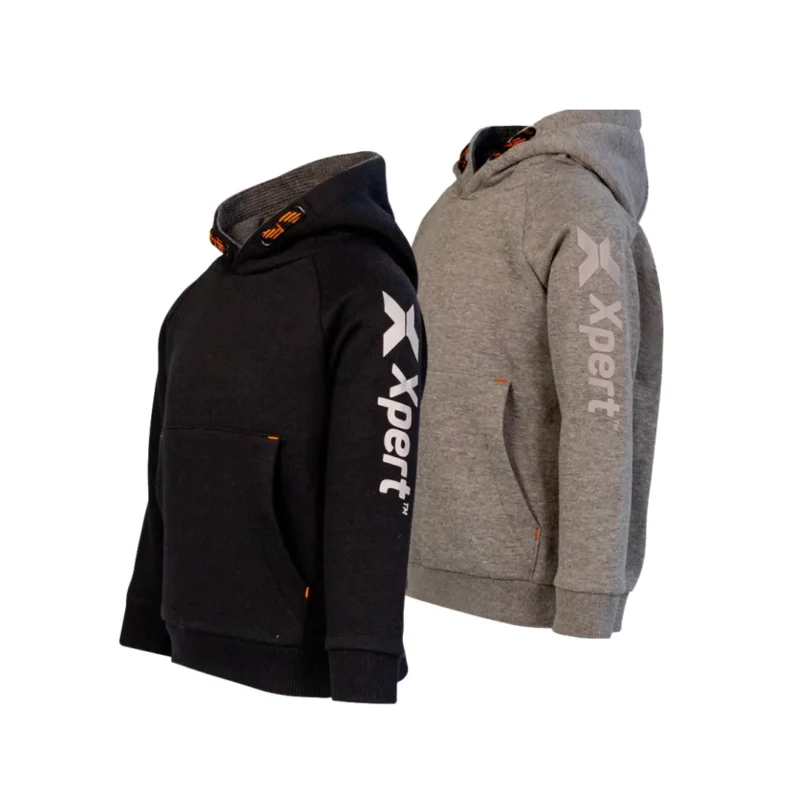 xpert pro junior pullover hoodie black grey