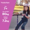 Yvolution Y Fliker A3 Kids Wiggle Scooter - Purple & Blue 10 yvolutionflikera3purpleecommerce52 clarkes of cavan