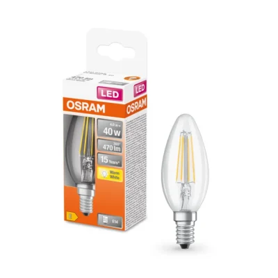 Osram LED Star Classic B 40 Filament 4W 827 Clear E14