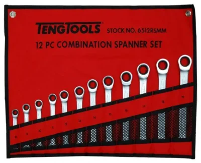Teng Tools 12 Piece Ratchet Spanner Set