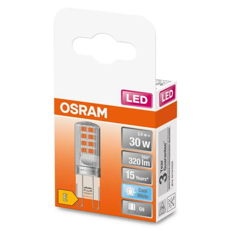 osram 4058075432369 led monochrome eec e a g g9 bulb shape 2.6 w 30 w 2