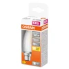 Osram LED B22D Candle Filament Frosted 4W 470lm - 827 Extra Warm White Replaces 40W 3 osram led b22d candle filament frosted 4w 470lm 827 extra warm white replaces 40w
