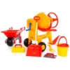 play cement mixer with hitch bar and wheel 2