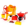 play cement mixer with hitch bar and wheel 4