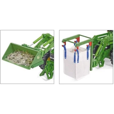 siku front loader green accessories set