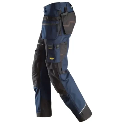 snickers 6214 ruffwork canvas work trousers navyblack 3