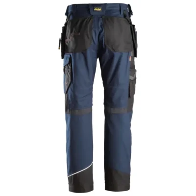 snickers 6214 ruffwork canvas work trousers navyblack 4