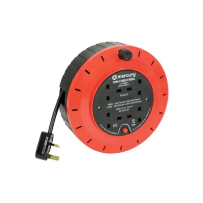 Mercury 4 Gang Extension Reel with Thermal Cut Out 5 Metres
