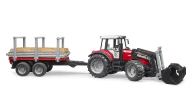 Bruder Massey Ferguson 7840 + Frontloader and timber trailer 9 0204616z4xnsfrhmkvv scaled