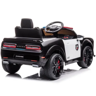 dodge police car electric ride on white 1 1