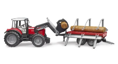 Bruder Massey Ferguson 7840 + Frontloader and timber trailer 11 f020461knhvakp6egzdi scaled