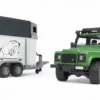 Bruder Land Rover Defender with horse trailer 3 f02592 0 1 scaled