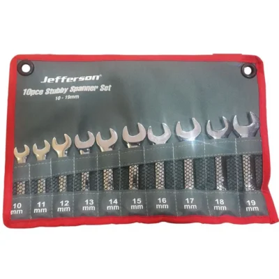 Jefferson 10 Piece Stubby Spanner Set
