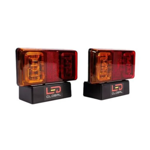 led global led rectangular combination tail light pair