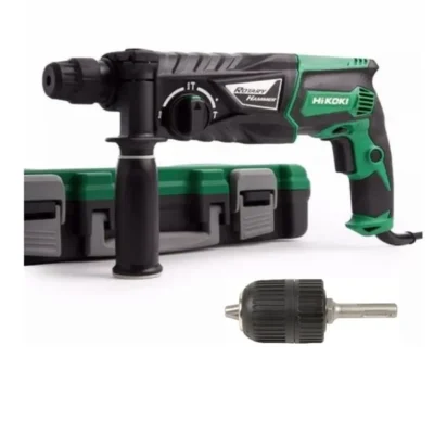 Hikoki 230v Hammer Drill + Adaptor