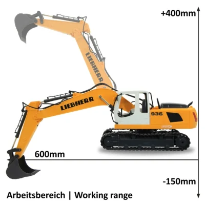 405112 jamara excavator liebherr r936 120 2.4ghz destruction set 7