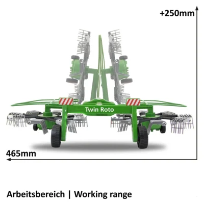 412411 jamara windrower twin roto for fendt 1050 116 scale rc tractor attachment 6
