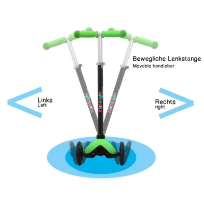 460495 kicklight scooter green 4