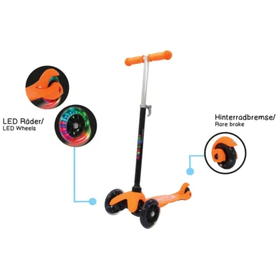 460496 kicklight scooter orange 2