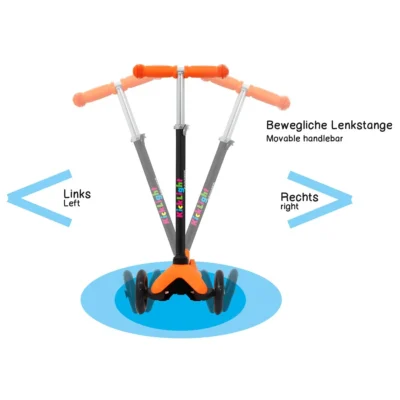 460496 kicklight scooter orange 4