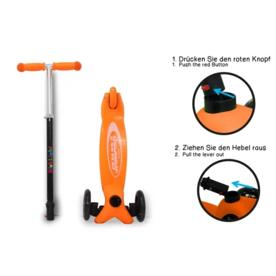 460496 kicklight scooter orange 5