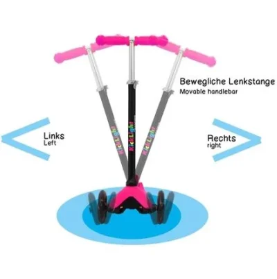 460497kicklight scooter pink 2 1