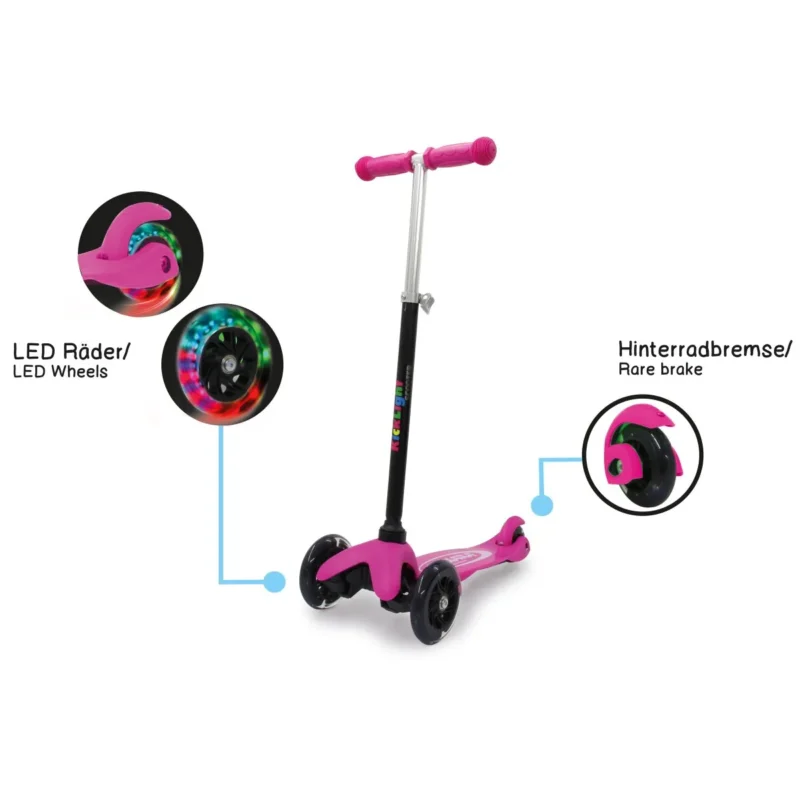 460497kicklight scooter pink 4