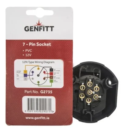 Alternative view of 7-Pin 12V PVC Socket - G2735