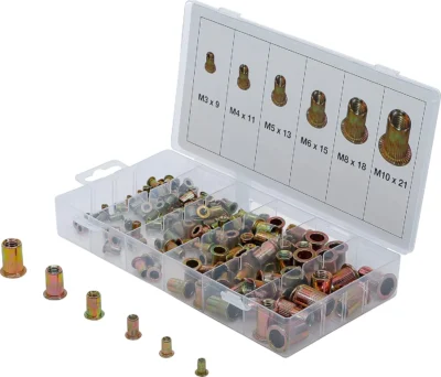 Rivet Nuts Assortment - 150 pcs.