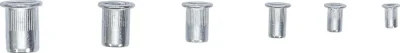bgs 14127 rivet nuts assortment 150 pcs 2