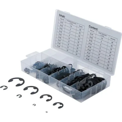 Metric E-Clip Assortment 1.5-22 mm - 300 pc