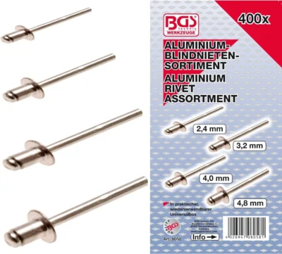 bgs 8058 blind rivets assortment 400 pcs. 1