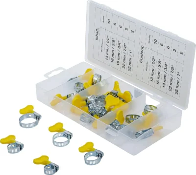 Handle Hose Clamps Assortment - 26 pcs